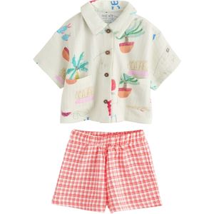 Next Set  ecru / smaragd / bloedrood / wit