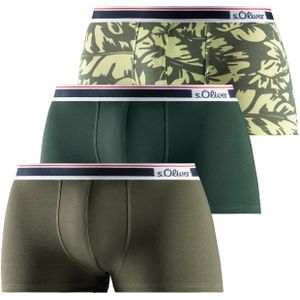 s.Oliver Boxershorts  olijfgroen / smaragd / lichtgroen / wit