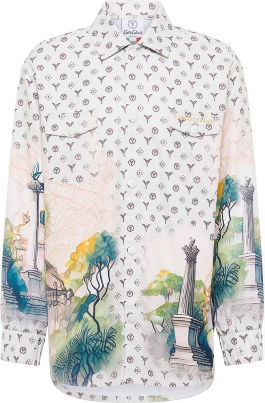 Oversized vrijetijdsoverhemd met borstzakken