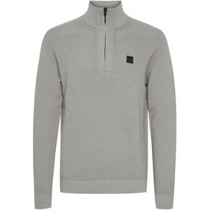 !Solid Trui 'Valencia'  lichtgrijs / zwart