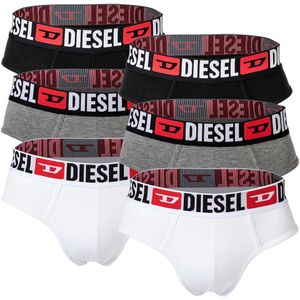 DIESEL Slip  grijs gemêleerd / rood / zwart / wit