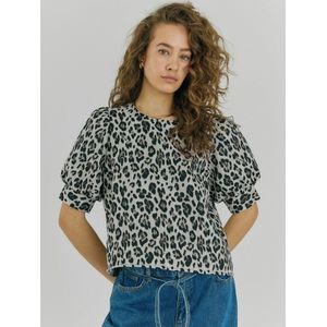 NORR Top ' Lelo '  grijs / zwart