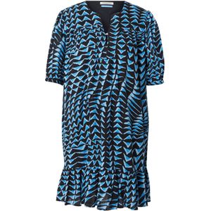 Scotch & Soda - Ufu00619t - Korte Jurk - Bedrukte Gekreukelde Minijurk - 100% Katoen