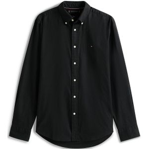 TOMMY HILFIGER - Overhemd - Zwart - Flanel - Lange Mouw