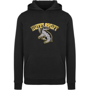 Harry Potter Hufflepuff Hoe Knitted Jumper, Kids, 5-13 Years, Grey, Official Merchandise