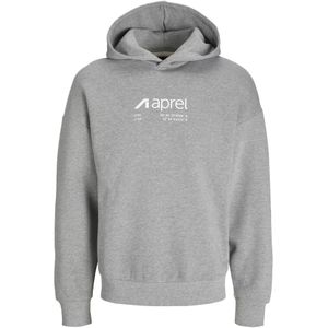 aprel Sweatshirt  grijs gemêleerd / wit