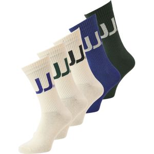 Jack & Jones - JACKAI - Huissokken - Crème - Donkerblauw - Donkergroen - Zwart - 5 Pack