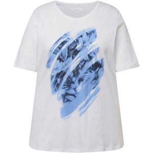 Ulla Popken Shirt  navy / lichtblauw / wit