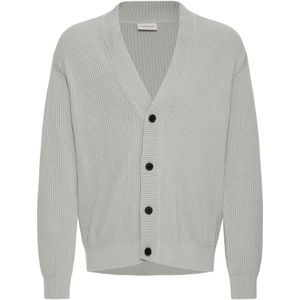 !Solid Gebreid vest ' SDNALLI CA '  grijs