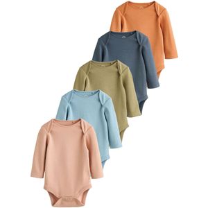 Next Rompertje/body  nude / marine / lichtblauw / olijfgroen / oranje