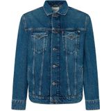 Pepe Jeans - PM402715HW3 - Blauw - Regular-jasje - Casual - Katoen - Duurzaam