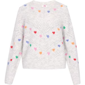 MYMO Trui  blauw denim / lichtgrijs / groen / oranje / rosa / rood