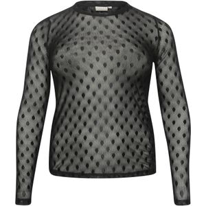 KAFFE CURVE Shirt 'KC NInna'  zwart