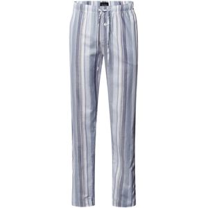 Hanro Pyjamabroek ' Night & Day '  lichtblauw / wit