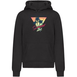 F4NT4STIC Sweatshirt 'California Palmen Retro'  lichtgeel / smaragd / rood / zwart