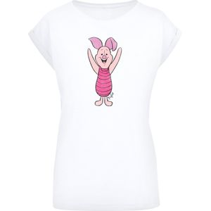 F4NT4STIC Shirt 'Disney Winnie The Pooh Piglet Classic'  pink / lichtroze / zwart / wit