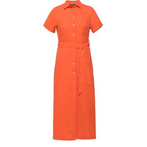 FRESHLIONS Jurk 'Long Button up'  rood