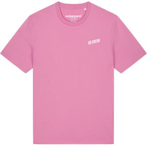 Watapparel Shirt ' Go Green '  rosa / wit