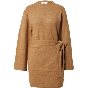 EDITED Gebreide jurk 'Coraline'  bruin
