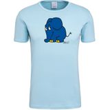 Logoshirt - T-Shirt - Blauw - Die Sendung mit der Maus - Olifant