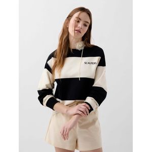 Scalpers Sweatshirt  beige / zwart
