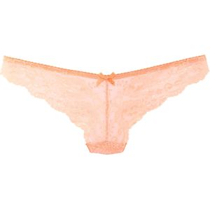 Lascana - String - Neon Perzik - Volledig Kant - Aansluitend