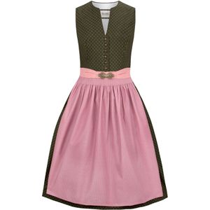 STOCKERPOINT - Dirndl Luana - Olijfgroen - Katoen - Mouwloos