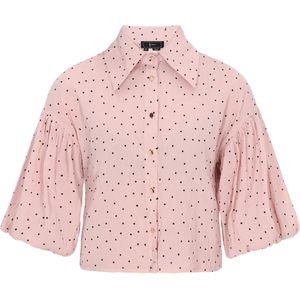 NAEMI Blouse 'Fashion Look'  rosé / zwart
