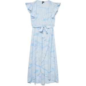 VERO MODA Jurk 'VMPAGE'  lichtblauw / wit