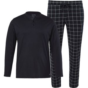 JP1880 Pyjama lang  blauw / navy / groen / wit