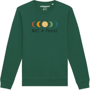 Watapparel Sweatshirt 'Not a Phase'  donkergroen / gemengde kleuren