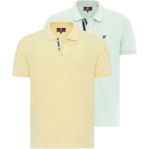 Williot Shirt  donkergeel / mintgroen