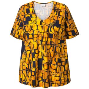 Ulla Popken Shirt  geel / zwart