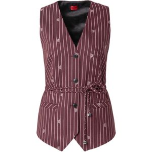 HUGO Gilet 'Autana'  rood / wit