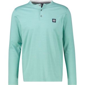 LERROS - Shirt - Blauw - Lange Mouw - Normale Pasvorm