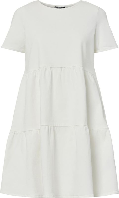 PIECES Jurk 'PCSalume'  wit