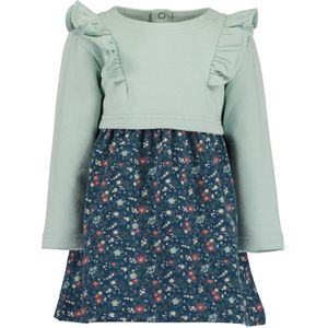 BLUE SEVEN Jurk  pastelblauw / mintgroen / bourgogne / wit
