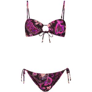 Shiwi Bikini 'Zoe'  aubergine / lavendel / lichtroze