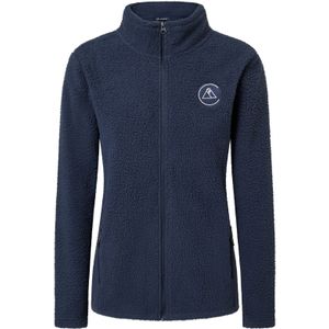 CASH-MERE.CH Fleece jas  navy / wit
