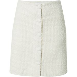 Warehouse Rok  crème / zilvergrijs