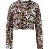 Jeansjack met gestileerde klepzakken