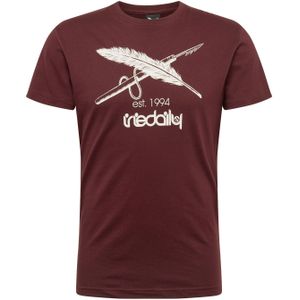 Iriedaily Shirt 'Harpoon Flag'  bordeaux / wit