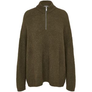 LeGer by Lena Gercke Trui 'Inge'  olijfgroen