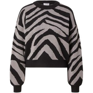 Noisy may Trui 'NMCHARLOTT'  donkergrijs / zwart