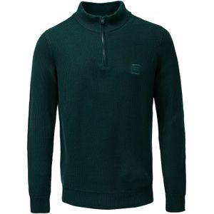 Salsa Jeans - Basic Regular Fit - Half Rits Trui - Blauw