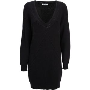 Influencer Gebreide jurk  zwart