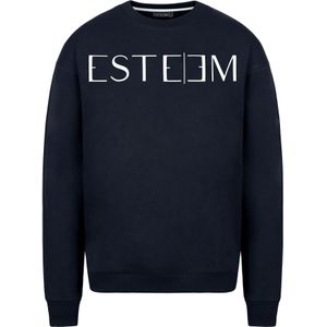 ESTEEM Sweatshirt  antraciet / wit