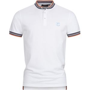 INDICODE JEANS Shirt 'Odell '  navy / oranje / wit