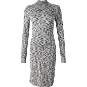 KARL LAGERFELD JEANS Gebreide jurk  grijs / donkergrijs / zwart