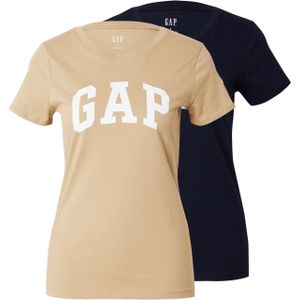 GAP Shirt  navy / cappuccino / wit